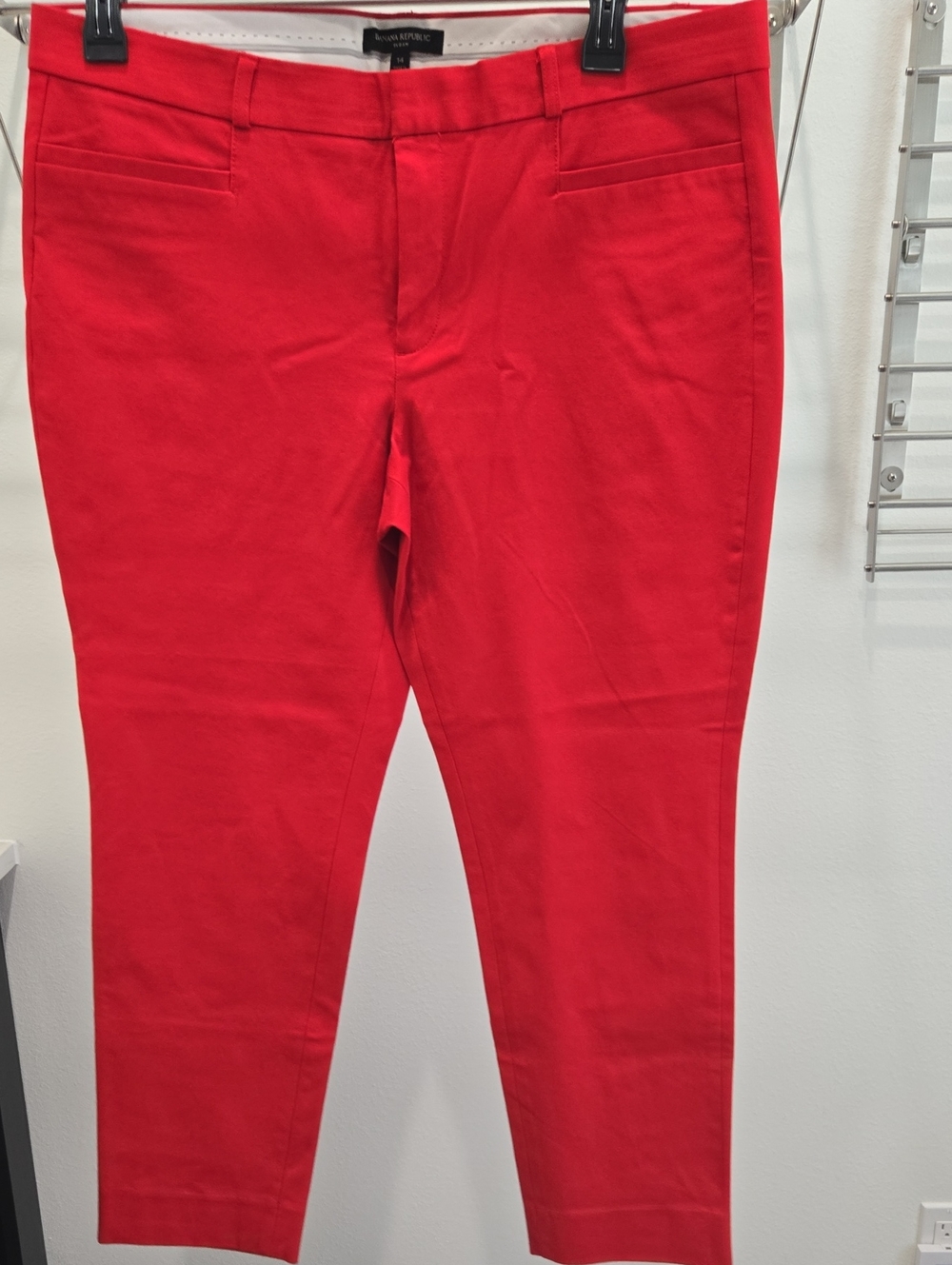 Banana Republic Bright Red Slim Chinos for Men